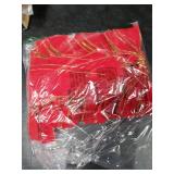 Yuubin 10 Pcs Red Bows Christmas Tree Decorations,9x13 Large Velvet Wreath Bow with Glitter Gold Edge for Xmas Home Fence Stairs Railing Fireplace Indoor Outdoor Front Door Decor