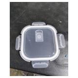 Soup Containers with Lids Glass 32 oz, 4 Cup Borosilicate Glass Food Storage Containers, Microwave & Freezer Safe Jars, Small Square Meal Prep Bowl for Salad, Fruit, Lunch, Ice Cream, Travel, 4 Pack