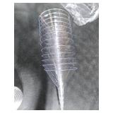 Clear Plastic Martini Glasses Set