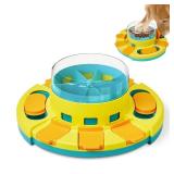 Potaroma Dog Puzzle Toy 2 Levels, Slow Feeder, Pup Food Treat Feeding Dispenser for IQ Training and Entertainment for All Breeds 4.2 Inch Height