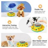 Potaroma Dog Puzzle Toy 2 Levels, Slow Feeder, Pup Food Treat Feeding Dispenser for IQ Training and Entertainment for All Breeds 4.2 Inch Height