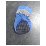 YAODHAOD Dog Shoes for Small Dogs, Puppy Dog Boots & Paw Protector for Winter Snowy Days, Anti-Slip Sole Dog Booties for Indoor Hardwood Floor 4PCS (Blue,Size: 5)