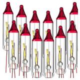 Remagr Flasher Christmas Replacement Bulbs 3.5 Volt 0.17A Christmas Trees Incandescent Lights Bulbs Led Mini String Light Replacement Flash Bulbs for Indoor Outdoor Christmas Tree Lights (12 Count)q