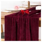 MLMC Velvet Valentines Table Runner 10ft Luxury Velvet Fabric Elegant Valentine