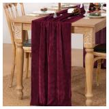 MLMC Velvet Valentines Table Runner 10ft Luxury Velvet Fabric Elegant Valentine