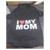 GreenJoy Dog Sweater Dog Hoodie Cold Weather Dog Coat Hooded Sweatshirt for Puppies,Cats, Small Medium Large Dogs (XX-Large, Black (I Love My Mom))