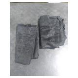 Kotile Short Black Lace Curtains 36 Inch Length 2 Panels, Country Rustic Floral Goth Floral Sheer Curtains for Small Window, Rod Pocket Privacy Lace Cafe Curtains, 42 x 36 Inch Each, 1 Pair, Black