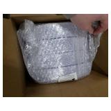 Morejoy 100 Pieces Rose Gold Plastic Plates - Rose Gold Disposable Plates - 10.25inch White Plastic Dinner Plates With Rose Gold Rim for Weddings & Parties & Shower