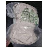 PleatedDrapes 96 Inch Curtains 2 Panel Set, Modern Linen Pleat Back Tab Dining Room Window Curtains Light Filtering Aesthetic Semi Sheer Living Room Drapes with Hooks Ring Cream Oatmeal W40 x L96