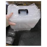 EOENVIVS Plastic Storage Bins with Lids 6 Pack Storage Organizer, 7 Quart Stackable Storage Bins with Buckle Lids and Handle easy for Home Office Pantry Organization, Clear