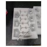 KMIGRUAN Martini Glasses Set of 6, 9oz Coupe Glasses, Hand Blown Crystal Cocktail Glasses for Espresso Martini, Manhattan,Home Bar,Gift Set