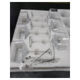 KMIGRUAN Martini Glasses Set of 6, 9oz Coupe Glasses, Hand Blown Crystal Cocktail Glasses for Espresso Martini, Manhattan,Home Bar,Gift Set