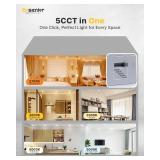 Ensenior 24 Pack 3 Inch LED Recessed Ceiling Light, Dimmable, 2700K-5000K 5CCT, 500LM 6W 120V, High Brightness Dimmable Canless Wafer Downlight - ETL&FCC&IC