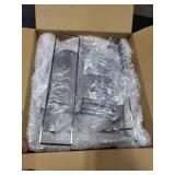 Teenyyou 2 Pcs 7 X 4.7 Small Raffle Drum Upgraded Ticket Spinner Holds 600 Tickets Raffle Wheel Spinner with Stand Drum Cage for Games Events (Silver)