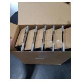 Howeall 4x10 Inches 6 Pack Heavy Duty Walkable Floor Register - Easy Adjust Air Supply Lever Decorative Floor Vent Covers, Seattle Design Vent Covers for Home - Satin Nickel