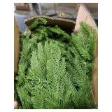 2-Pack 6FT Artificial Norfolk Pine Christmas Garland - Real Touch PE Faux Greenery, Waterproof Indoor Outdoor Decor for Mantel, Staircase, Fireplace, Front Door, Holiday Xmas Decoration