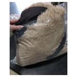 HACHIKITTY Calming Pet Sofa Bed Mat, Washable Plush Couch Cover, Furniture Protector Mat for Dogs and Cats, Fluffy Dog Couch Bed with Anti-Slip Bottom (40x 38x 6, Camel)