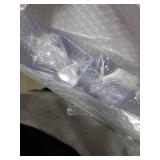 Toowood 100pcs Clear Dessert Cups with Lids and Spoons, 5.4oz Mini Dessert Cups Reusable Square Parfait Cup for Party Appertizer, Christmas