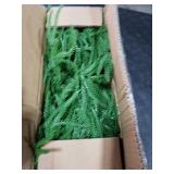 9FT Christmas Garlands Norfolk Pine Garland Real Touch Artificial Faux Greenery Garland for Holiday Indoor Outdoor Decor