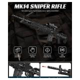 Nueris 1:1 MK14 Building Blocks Gun Sets - 1468 PCS Model Guns Collection Toy Building Bricks Sniper Set Shootable - Simulation Militarily Toy Lovers for Kids and Adults Gift