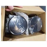 Yangbaga 2 x 63OZ Stainless Steel Coffee Canisters with Handle Shelf, Airtight Locking Clamp & Scoop, Food Storage Jars for Kitchen