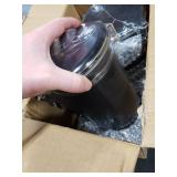 Yangbaga 2 x 63OZ Stainless Steel Coffee Canisters with Handle Shelf, Airtight Locking Clamp & Scoop, Food Storage Jars for Kitchen