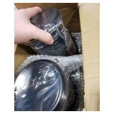 Yangbaga 2 x 63OZ Stainless Steel Coffee Canisters with Handle Shelf, Airtight Locking Clamp & Scoop, Food Storage Jars for Kitchen