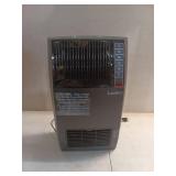 1500-Watt 20 in. Black Electric Console Ceramic Space Heater with Tip-Over Switch, Adjustable Louvers, Timer, (Missing Remote) - Retail: $90