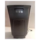 1500-Watt 20 in. Black Electric Console Ceramic Space Heater with Tip-Over Switch, Adjustable Louvers, Timer, (Missing Remote) - Retail: $90