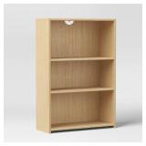 3 Shelf Dorm Bookcase Natural Wood - Room Essentials