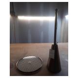 Round Accent Side Table Glass/Brass - Hearth & Hand with Magnolia (See Details) - Retail: $130