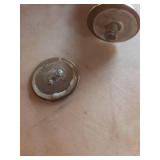 Round Accent Side Table Glass/Brass - Hearth & Hand with Magnolia (See Details) - Retail: $130