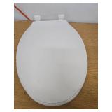 Toilet Seat 18in Plastic Toilet Seat, White