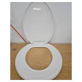 Toilet Seat 18in Plastic Toilet Seat, White