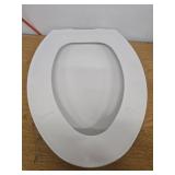 Toilet Seat 18in Plastic Toilet Seat, White