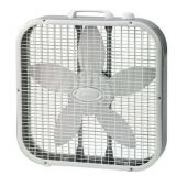 Lasko 20 Energy Efficient Box Fan with 3 Speeds  22  H  White  B20201