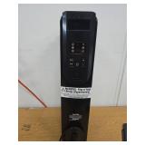 KONWIN 1500-Watt Black Indoor Electric Oil-Filled Radiator Convection Radiant Space Heater with Remote Control for Living Space - Retail: $99