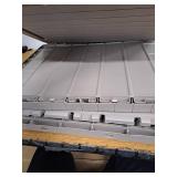 Keter City 30 Gallon Resin Outdoor Storage Box and Patio Furniture Side Table for Pool and Garden Accessories, Beige (See Details/Pics)