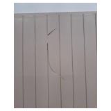 Keter City 30 Gallon Resin Outdoor Storage Box and Patio Furniture Side Table for Pool and Garden Accessories, Beige (See Details/Pics)