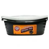 Arm & Hammer Sifting Cat Litter Box 2 Open Top Plastic Cat Litter Pans and Cat Litter Tray  Large  white