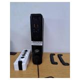 Konwin 1500-Watt Black Indoor Electric Oil-Filled Radiator Convection Radiant Space Heater with Remote Control for Living Space - Retail: $100