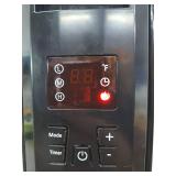 Konwin 1500-Watt Black Indoor Electric Oil-Filled Radiator Convection Radiant Space Heater with Remote Control for Living Space - Retail: $100