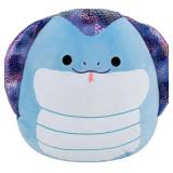 Squishmallows Original 14in Suzmac The Blue Cobra with Iridescent Scale Back  Official Jazwares Plush