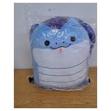Squishmallows Original 14in Suzmac The Blue Cobra with Iridescent Scale Back  Official Jazwares Plush