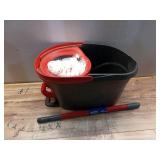 O-Cedar EasyWring Deep Clean Microfiber Spin Mop with Bucket System and 1 Extra Mop Head Refill