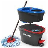 O-Cedar RinseClean Spin Mop and Bucket System  Clean with Clean Water  Removes 99% of Bacteria - Retail: $60