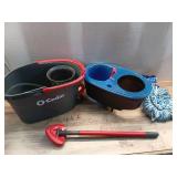 O-Cedar RinseClean Spin Mop and Bucket System  Clean with Clean Water  Removes 99% of Bacteria - Retail: $60