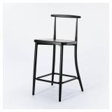 Northwood Metal Cafe Counter Height Barstool Black: Sleek, Modern Design - Threshold designed w/Studio McGee - Retail: $135