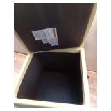 Single Storage Dorm Ottoman Yellow - Room Essential Fully Assembled