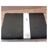 24" Collapsible Double Storage Ottoman Black - Room Essentials: